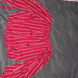 over the shoulder long sleeve shirt